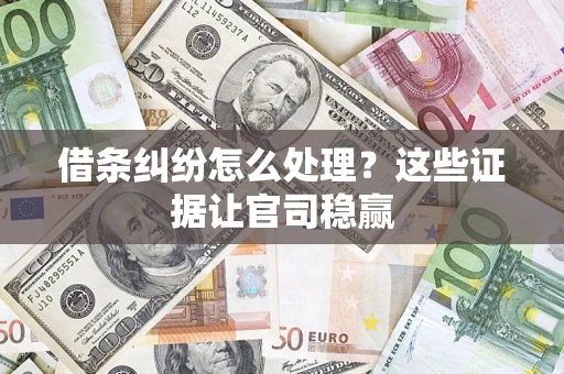 北京借条纠纷怎么处理?这些证据让官司稳赢 北京借条纠纷怎么处理?这些证据让官司稳赢